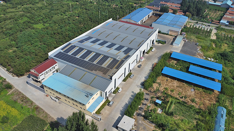 Aerial Panoramic Top View of the Factory